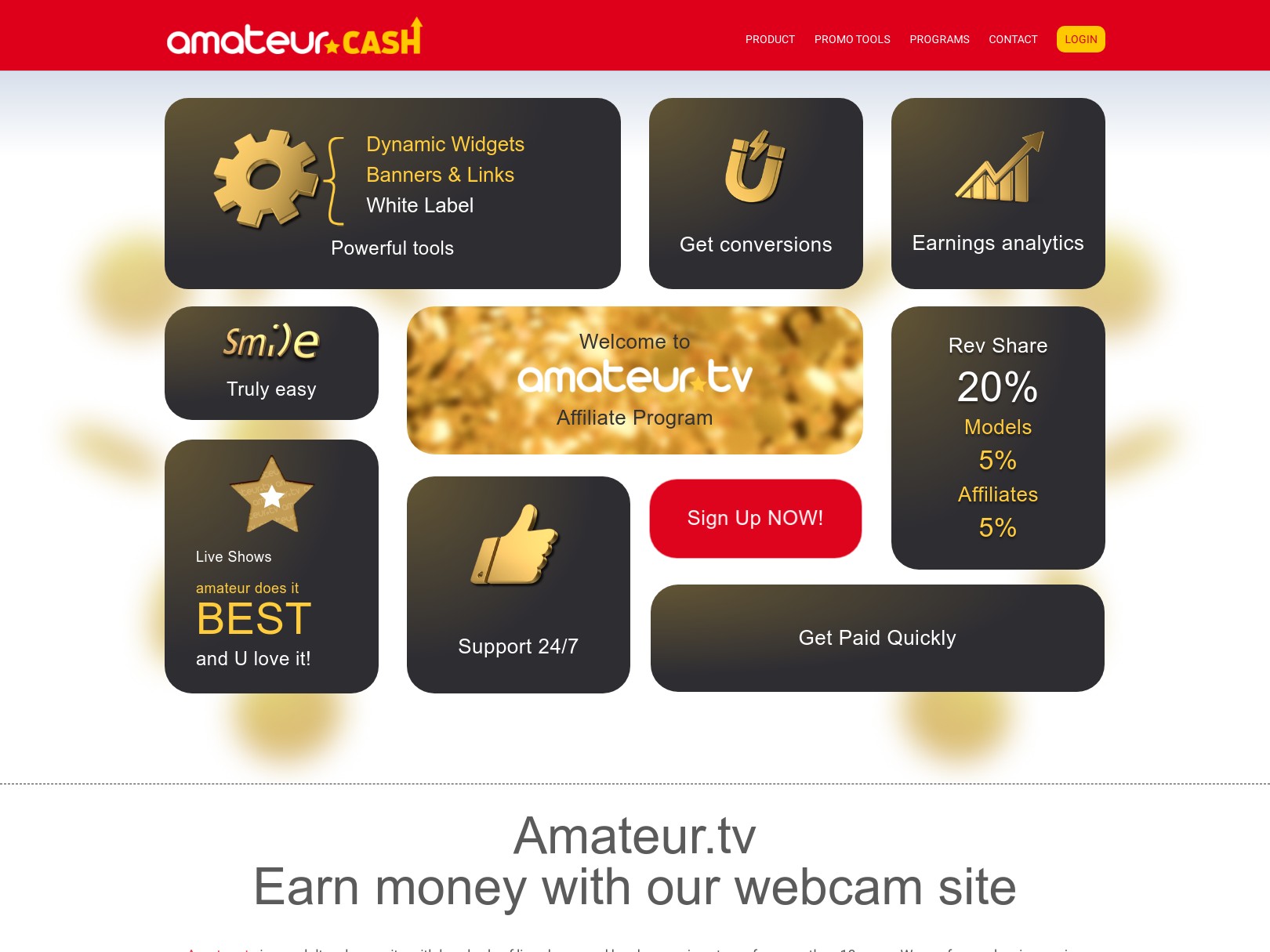 Amateur cash and 21 affiliate programs like amateur cash tap