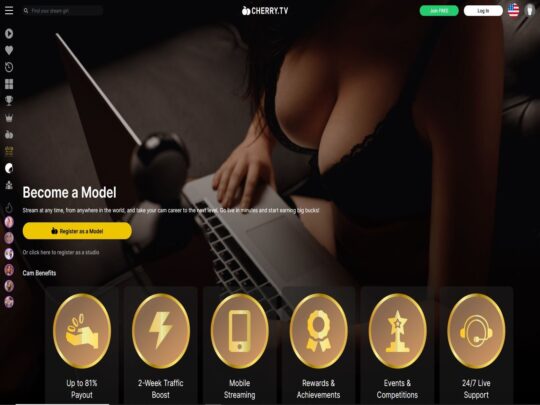 Cherry.tv Models review, a site that is one of many popular Webcam Model Programs