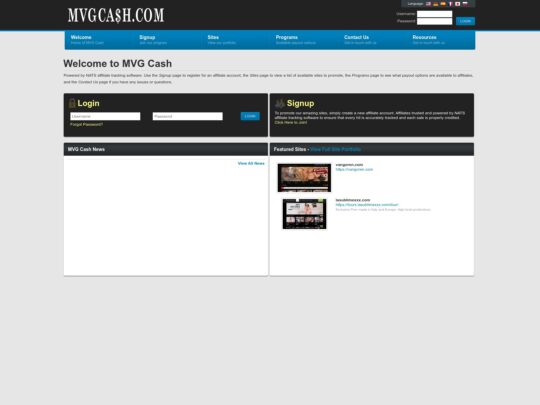 MVG Cash review, a site that is one of many popular Paysite Affiliate Programs