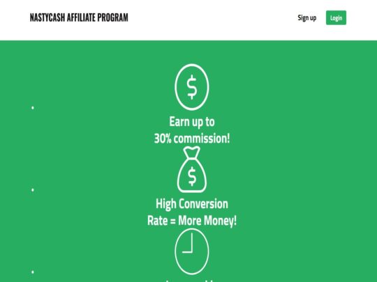 Nasty Cash review, a site that is one of many popular Paysite Affiliate Programs