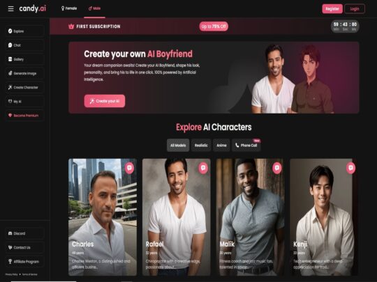Candy.AI review, a site that is one of many popular AI Porn Affiliate Programs