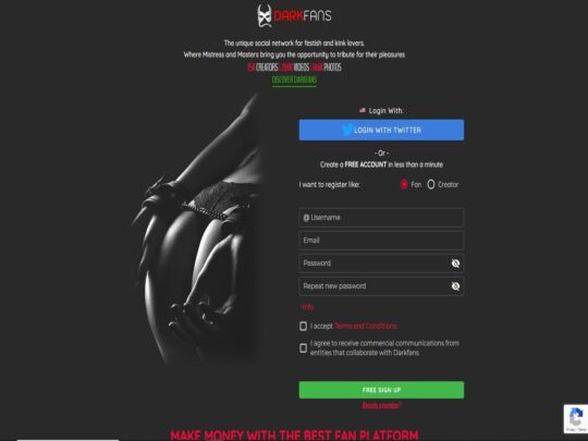 DarkFans review, a site that is one of many popular Adult Fan Creator Platforms