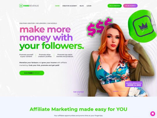 FansRevenue review, a site that is one of many popular Adult Fan Creator Platforms