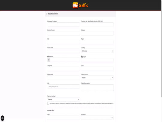 Oletraffic review, an affiliate program that is one of many popular Trans Webcam Affiliate Programs
