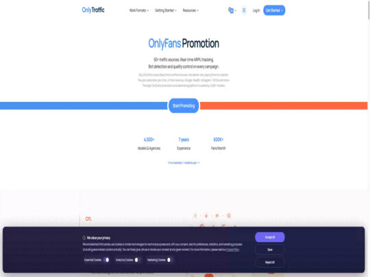 OnlyTraffic review, a site that is one of many popular Adult Content Creator Advertising Platforms