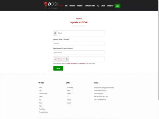 VX-Cash review, an affiliate program that is one of many popular Trans Webcam Affiliate Programs
